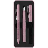 Faber-Castell schrijfset - Grip 2010 - balpen en vulpen - in giftbox - Harmony rose shadows - FC-201528
