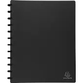 Exacompta Showalbum met ringen en uitneembare tassen - harde PP - 30 tassen - 60 zichten - A4 - Zwart - 86351E