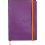 Rhodia Notitieboek Speciaal Gelinieerd Gelijmd PU Soepele kaft Paars Niet geperforeerd