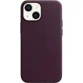 Apple iPhone 13 mini Back Cover met MagSafe Leer Donkere Kers