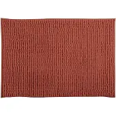 MSV Badkamerkleed/badmat tapijtje voor op de vloer - terracotta - 40 x 60 cm - Microvezel - Badmatjes