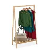 Relaxdays kledingrek met schoenenrek - kledingstang - 20 x 67 x 35 cm - bamboe