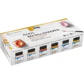 Kreul Metallic Glamour Living Set acrylverf 6 x 20 ml