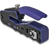 DeLOCK Crimping tool for 8P / RJ45 modular plugs with cutter and stripper (Easy-Connect)