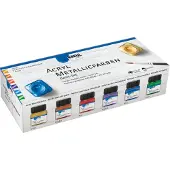 Kreul Metallic Basic Set acrylverf 6 x 20 ml