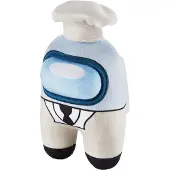 Among Us - knuffel grijs - 20 cm - Plushie - Game Merchandise