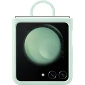 Samsung Galaxy Z Flip 5 Siliconen Back Cover Ring Groen