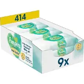 Pampers Harmonie New Baby vochtige doekjes, 414 doekjes (9 x 46 stuks)