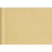 vidaXL - Balkonscherm - 75x500 - cm - 100% - oxford - polyester - zandkleurig