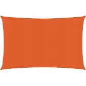 vidaXL Zonnezeil 160 g/m² rechthoekig 4x5 m HDPE oranje