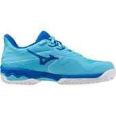 Mizuno Padelschoen Mizuno Women Wave Exceed Light 2 River Blue White Mugen Blue-Schoenmaat 39
