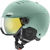 Uvex Wanted Visor, ski helm met vizier, lichtgroen