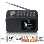 Lenco Radio DAB+ DABMAN i400 Bluetooth Zwart