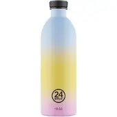 24Bottles Drinkfles 'Urban' lichtblauw / lichtgeel / lichtroze