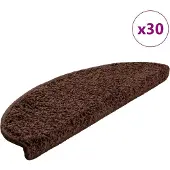 vidaXL Trapmatten 30 st 65x21x4 cm Bruin Halfrond Groot