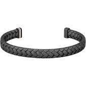 HUGO BOSS Zwarte manchet met visgraatdessin