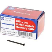 HJZ Stalen nagel bombe kop 40 x 2.5mm