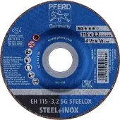 PFERD TOOLS EH 115-3,2 SG STEELOX 61332432 Doorslijpschijf gebogen 115 mm 25 stuk(s) RVS, Staal
