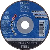 PFERD TOOLS EHT 100-2,4 SG STEEL/16,0 61340116 Doorslijpschijf recht 100 mm 25 stuk(s) Staal