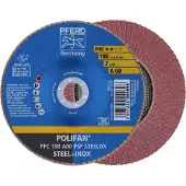 PFERD TOOLS 67746185 PFC 180 A 60 PSF STEELOX Lamellenschijf Diameter 180 mm Boordiameter 22.23 mm Korrelgrootte (num) 60 RVS, Staal 10 stuk(s)
