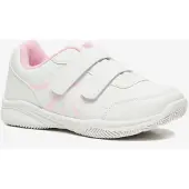 Chicane kinder gymschoenen klittenband wit roze maat 34
