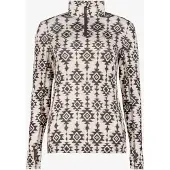 Mountain Peak dames skipully met rits zwart wit maat XXL