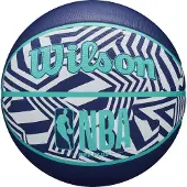 Wilson NBA DRV Plus Dazzle Camo Indigo Basketbal Maat 7
