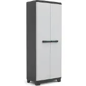Keter Linear Opbergkast hoog- 68x173x39 cm - Grijs/Zwart