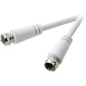 Speaka Professional Satelliet Aansluitkabel [1x F-stekker - 1x F-stekker] 10.00 m 75 dB Wit