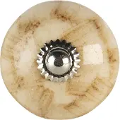 Clayre & Eef Deurknop Beige Keramiek