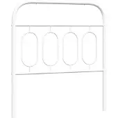 vidaXL Vervangend hoofdbord 90 cm metaal wit