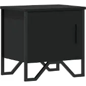 vidaXL Nachtkastje 40x30x40 cm spaanplaat zwart