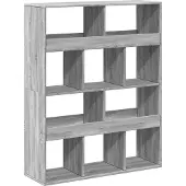 vidaXL kamerscherm 100x33x125,5 cm bewerkt hout grijs sonoma eiken
