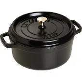 Staub La Cocotte ronde pan gietijzer 0,4 L Zwart
