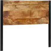 vidaXL Hoofdeinde 120 cm massief hout mango en ijzer