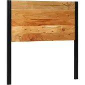 vidaXL Hoofdeinde 100 cm massief hout acaciahout en ijzer