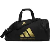 Adidas Training Sporttas Polyester 2 in 1 Zwart/Goud Medium
