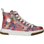 Rieker Sneakers hoog kobaltblauw / limoen / rosé / oudroze
