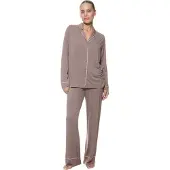 Mey Damen Lange Pyjama Serie Pure Chic Uni
