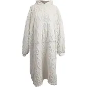 Unique living hoodie pleun dove white -78x120cm