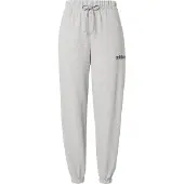 Adidas Sportbroek 'ESSENTIALS LINEAR FRENCH TERRY CUFFED' grijs gemêleerd / zwart