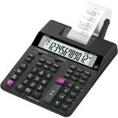 Casio HR 200 RCE Bureaurekenmachine met printer Zwart Aantal displayposities: 12 werkt op batterijen, werkt op het lichtnet (optioneel) (l x b x h) 313 x 195 x