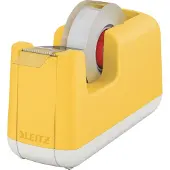 Leitz Cosy Plakbandhouder - Plakband Dispenser Inclusief Plakband - Ideaal voor Thuiskantoor/Thuiswerken - Warm Geel