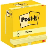 3M Post-it Z-notes geel 76 x 127 mm (12 stuks)