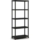 Keter Kunststof Stellingkast Plus - Opbergrek - 80x40x187cm - zwart
