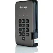 ISTORAGE diskAshur PRO 2 1 TB Externe harde schijf (2,5 inch) USB-A 3.2 Gen 2 Grafiet IS-DAP2-256-1000-C-G