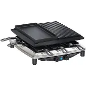 Steba RC4 Plus Deluxe RVS Steengrill Gourmet Raclette