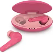 Belkin Soundform Nano draadloze kinder-oordopjes, roze. Modelnummer: PAC003btPK