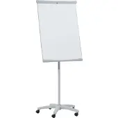 Franken U-Act!Line Mobiele Magnetische Flipoverezel FC91 70 x 100 cm Met 5 zwenkwielen en Pennenbakje Lichtgrijs