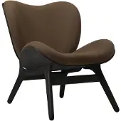 UMAGE A Conversation Piece Loungestoel Laag Black Oak | Mocca